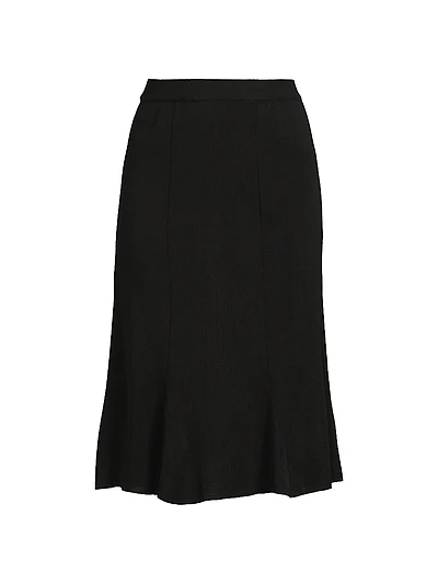 Mylana Gored Knit Midi-Skirt