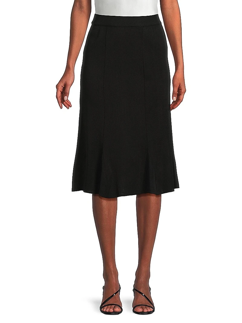 Mylana Gored Knit Midi-Skirt