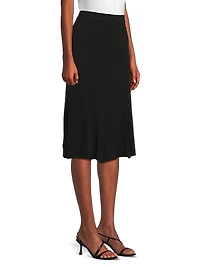 Mylana Gored Knit Midi-Skirt