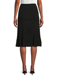 Mylana Gored Knit Midi-Skirt