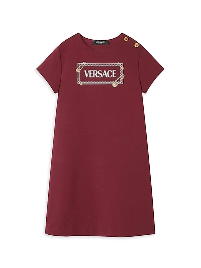 Little Girl's & 90s Vintage Logo T-Shirt Dress