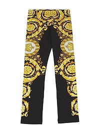 Little Girl's & Barocco Cottton-Blend Jersey Leggings