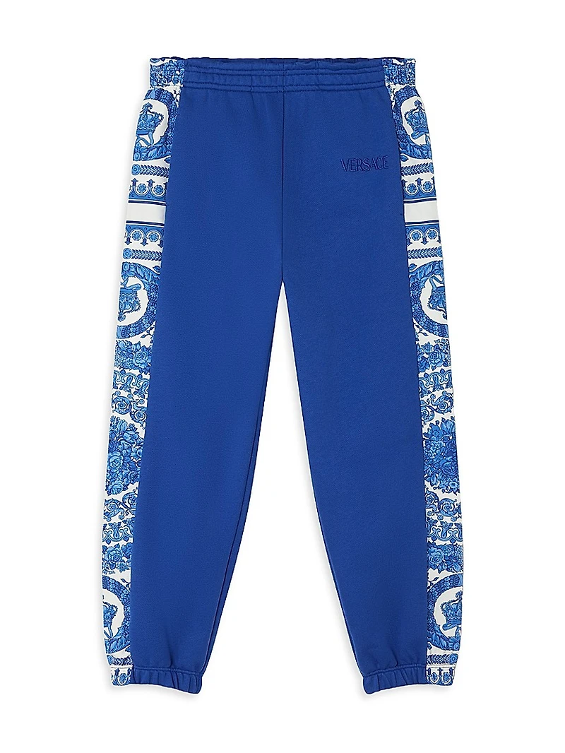 Little Girl's & Barocco Foulard Fleece Joggers