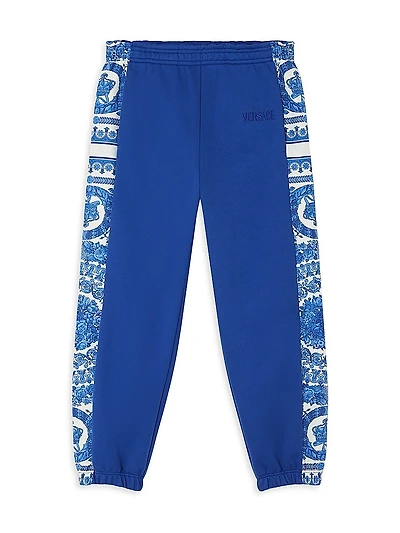 Little Girl's & Barocco Foulard Fleece Joggers