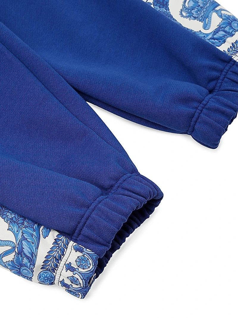 Little Girl's & Barocco Foulard Fleece Joggers