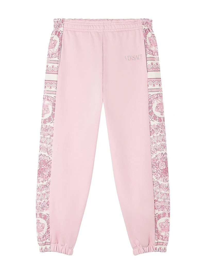 Little Girl's & Barocco Foulard Fleece Sweatpants