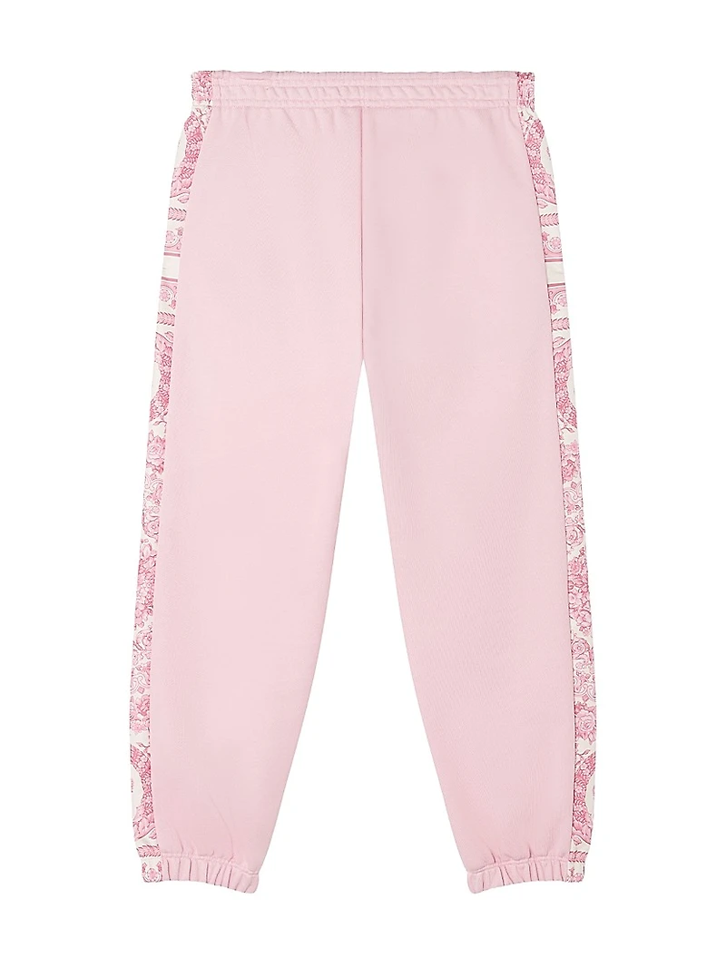 Little Girl's & Barocco Foulard Fleece Sweatpants