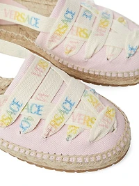 Little Girl's & Lace-Up Espadrille Flats