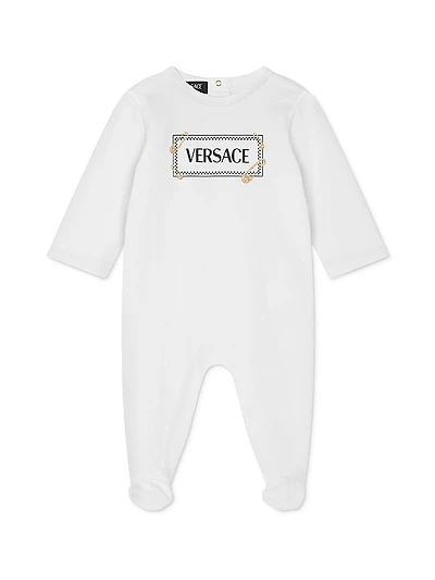 Baby's Safety Pin Logo Footie