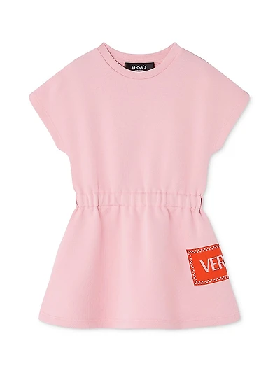 Baby Girl's & Little 90s Vintage Logo Fleece Dress