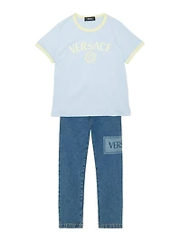 Little Girl's & Medusa Logo T-Shirt