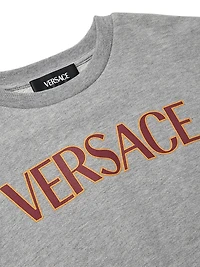 Little Girl's & Logo Fleece Crewneck Sweatshirt