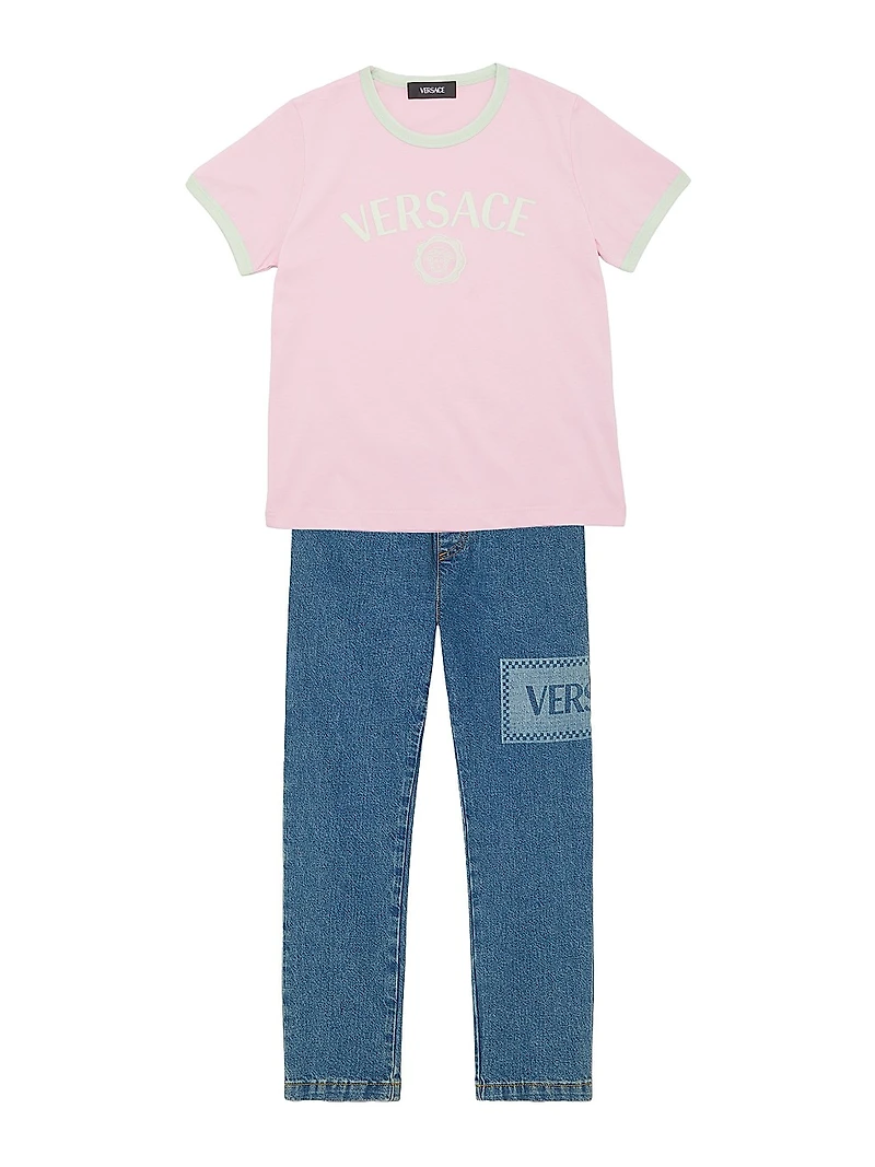 Little Girl's & Logo Cotton Jersey T-Shirt