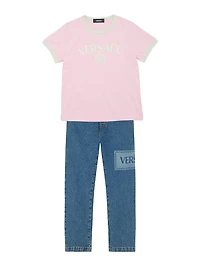 Little Girl's & Logo Cotton Jersey T-Shirt