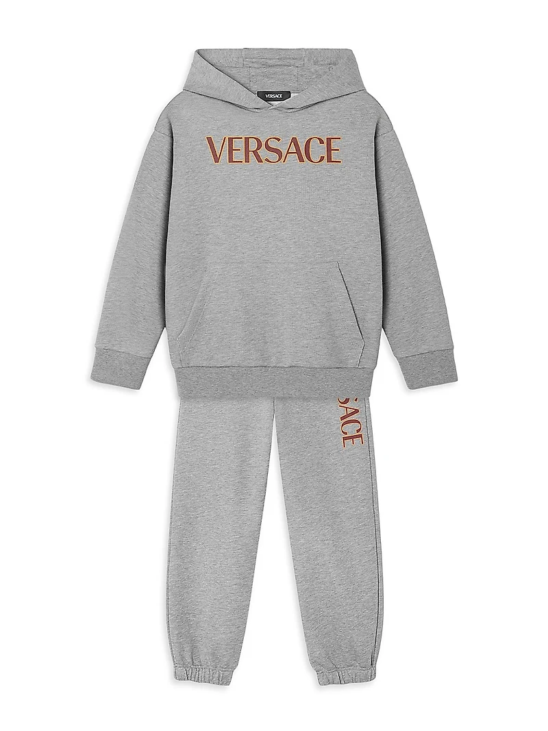 Little Kid's & Logo Fleece Joggers