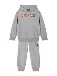 Little Kid's & Logo Fleece Joggers