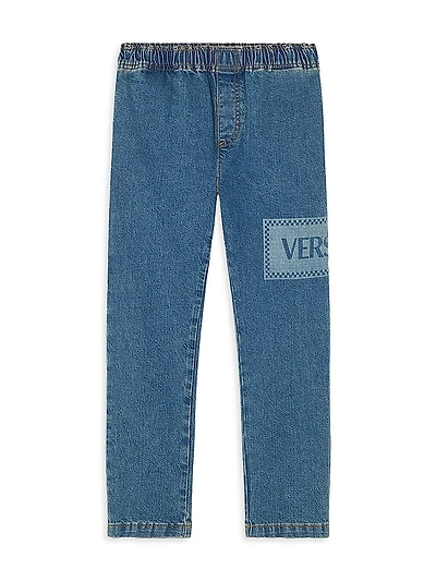 Little Kid's & 90s Vintage Logo Denim Pants