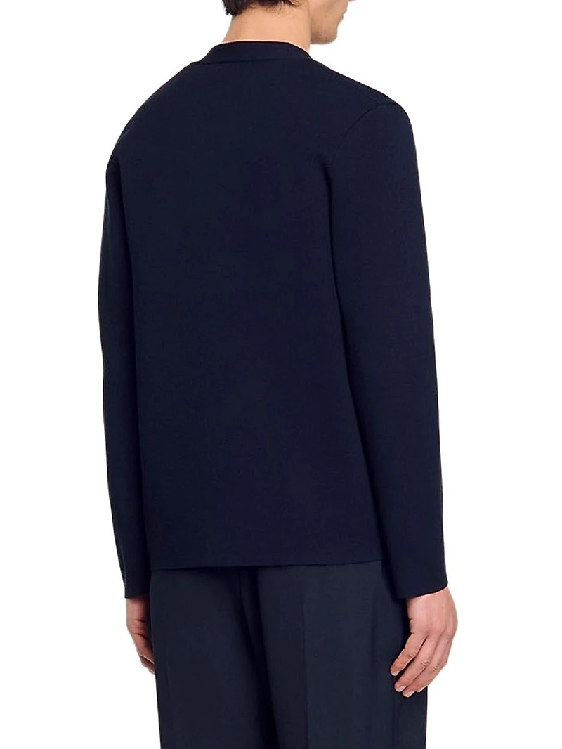 Cardigan with Flower Detail