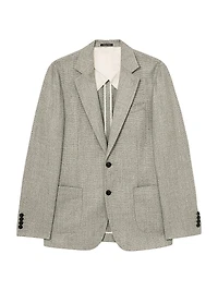 Textured Wool-Blend Single-Breasted Blazer