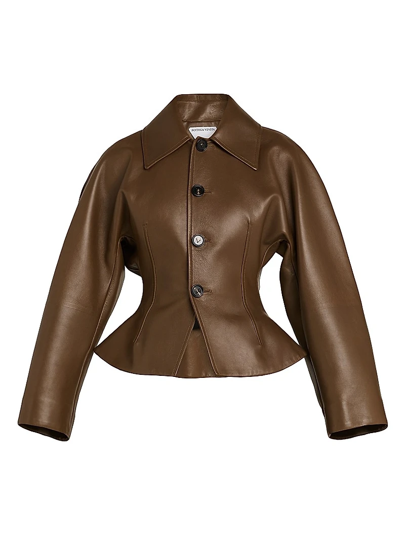 Sculpted Leather Jacket