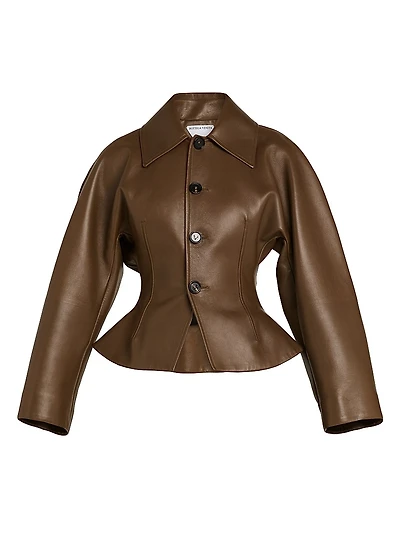 Sculpted Leather Jacket