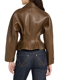 Sculpted Leather Jacket