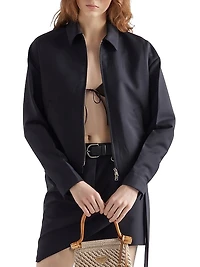 Kid Mohair Blouson Jacket