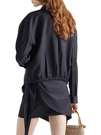 Kid Mohair Blouson Jacket