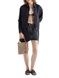 Stretch Poplin Bra Top