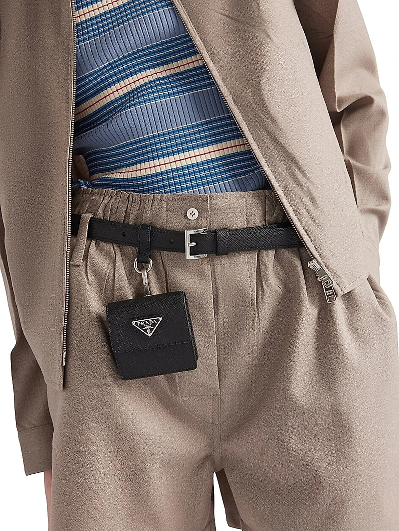 Saffiano Leather Belt