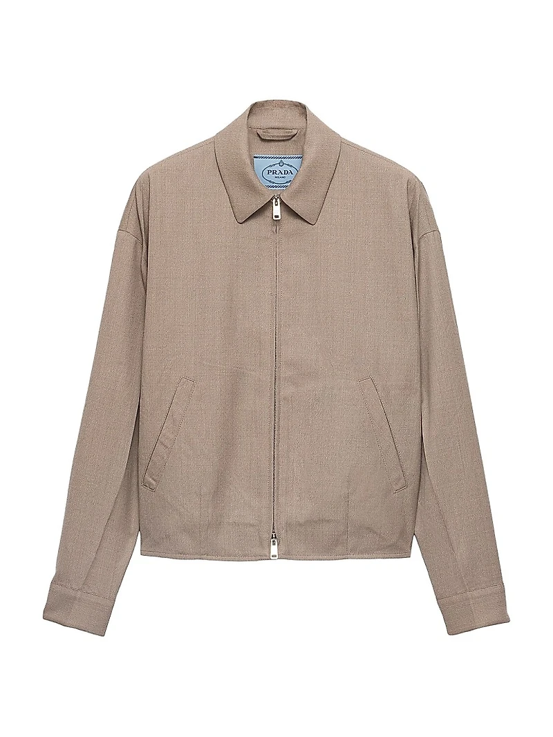 Mouliné Wool Blouson Jacket