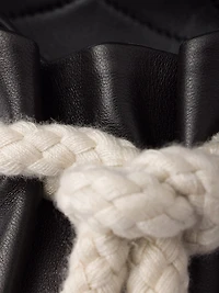 Nappa Leather 85MM Mules with Cord Detail