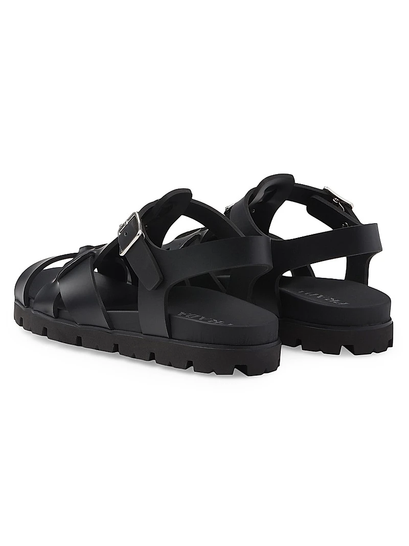 Crisscross Rubber Sandals