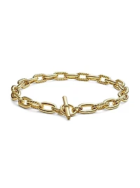 DY Madison Toggle Necklace in 18K Yellow Gold, 13.5MM