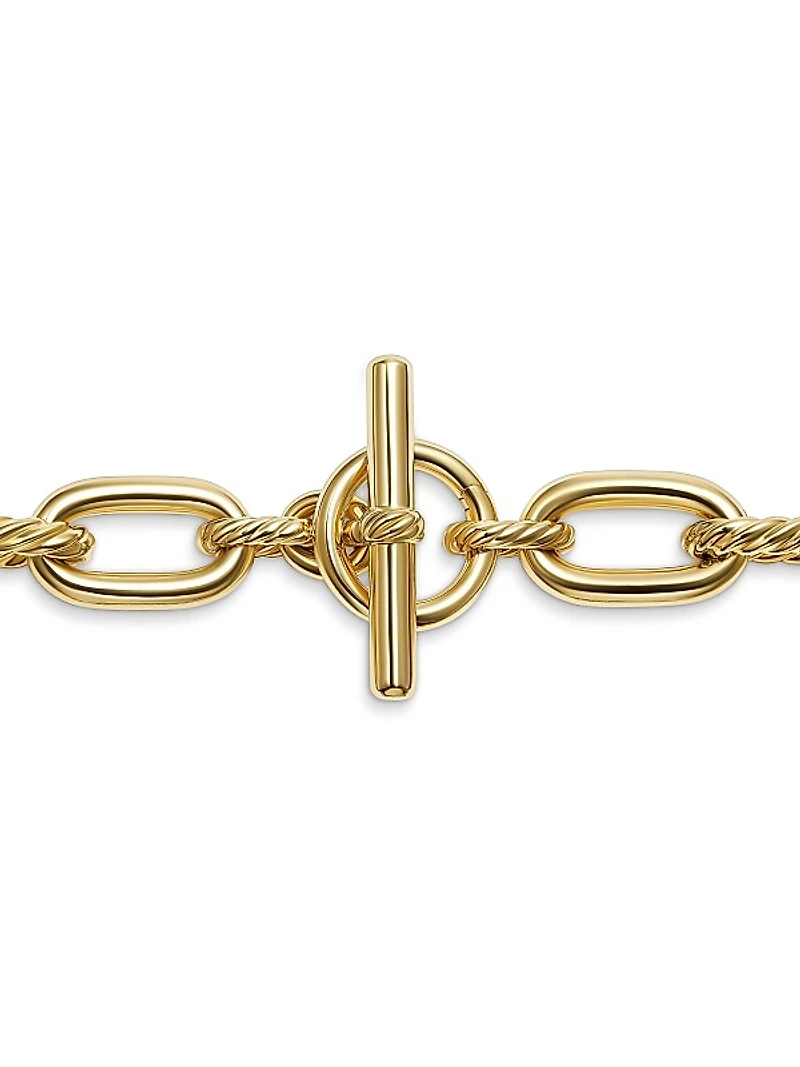 DY Madison Toggle Necklace in 18K Yellow Gold, 13.5MM