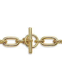 DY Madison Toggle Necklace in 18K Yellow Gold, 13.5MM