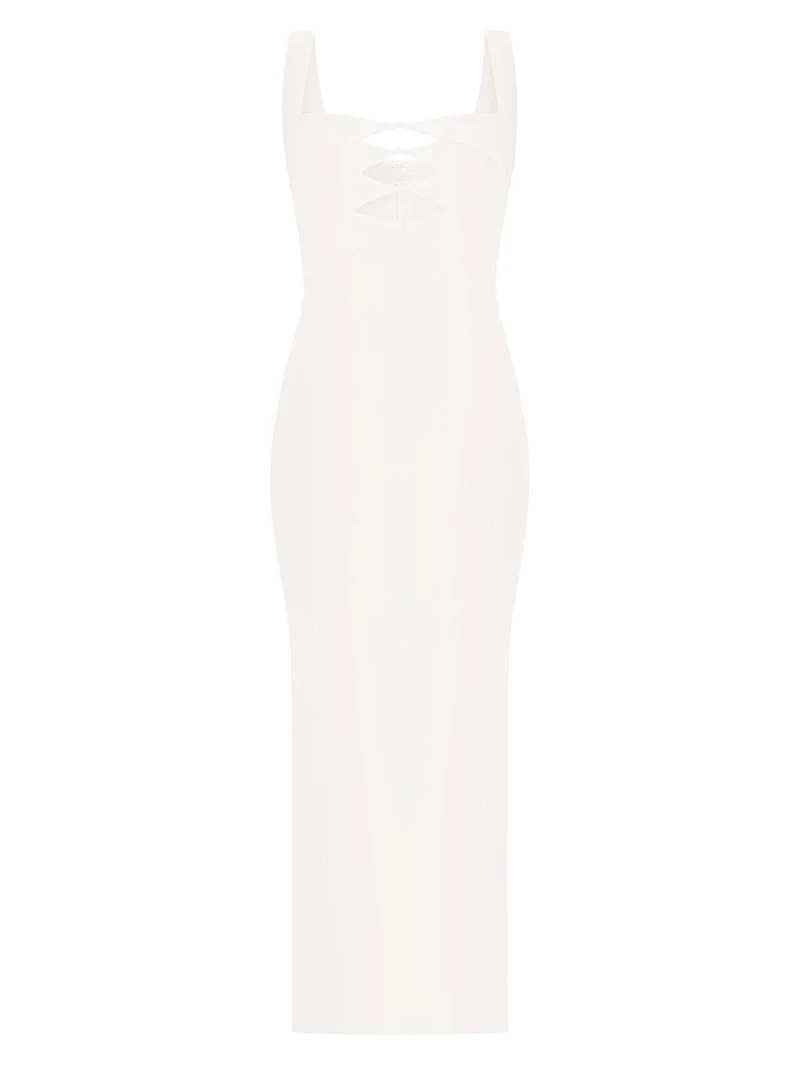 The Alessia Stretch-Crepe Cut-Out Gown