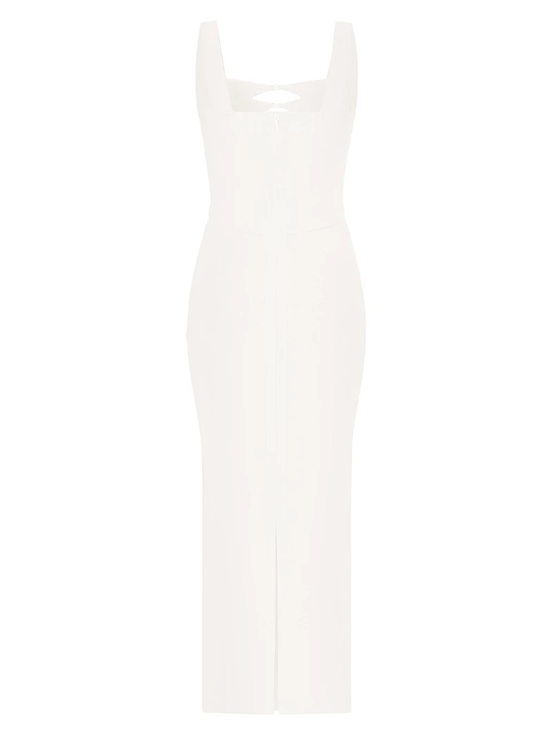 The Alessia Stretch-Crepe Cut-Out Gown