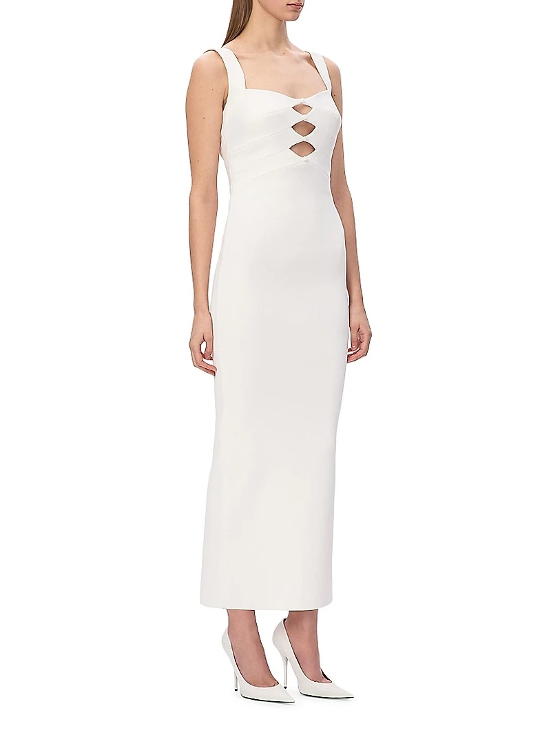 The Alessia Stretch-Crepe Cut-Out Gown