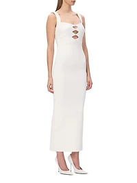 The Alessia Stretch-Crepe Cut-Out Gown