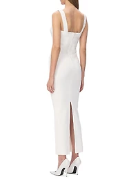 The Alessia Stretch-Crepe Cut-Out Gown