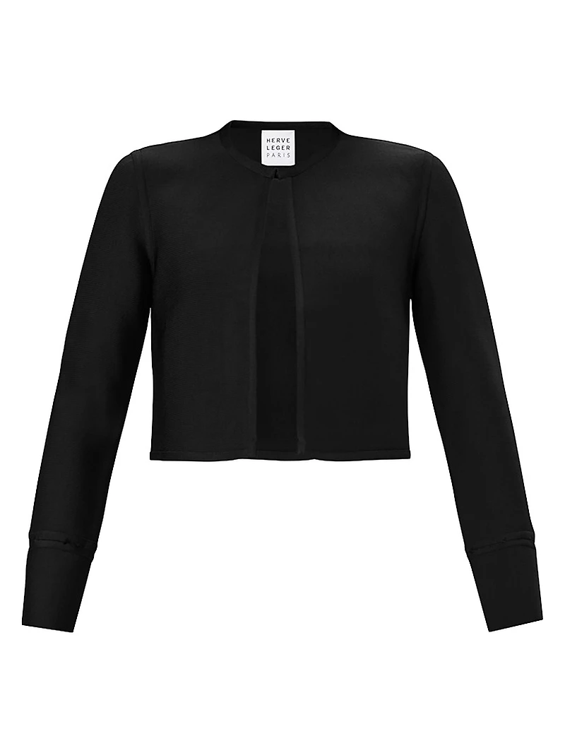 Lucia Rib-Knit Crop Jacket