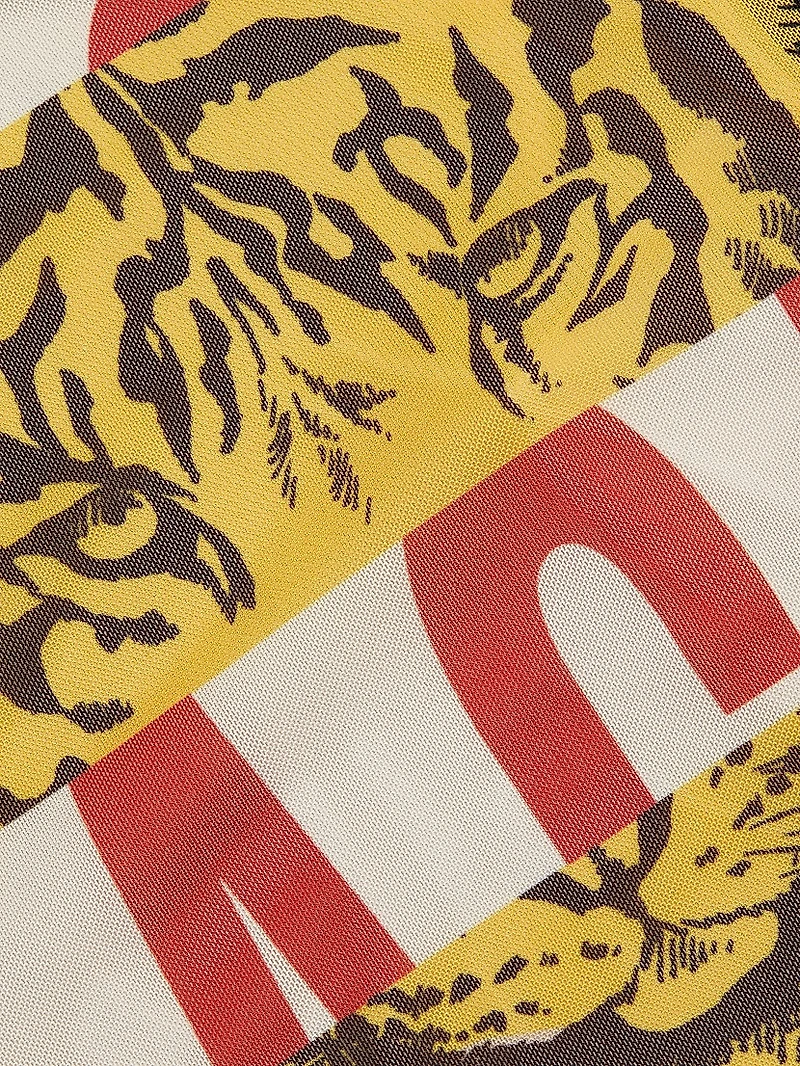 Mixed Print Minidress