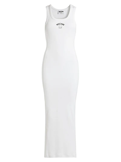 Logo Rib-Knit Body-Con Dress