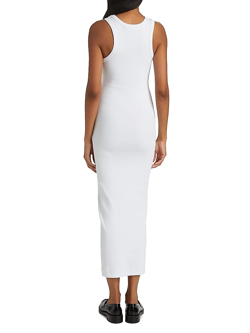 Logo Rib-Knit Body-Con Dress