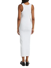 Logo Rib-Knit Body-Con Dress