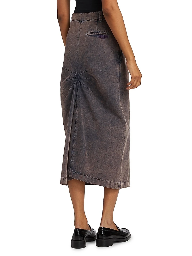 Denim Midi-Skirt