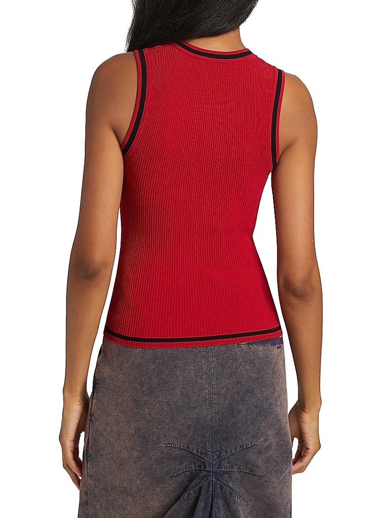Contrast-Trimmed Logo Tank