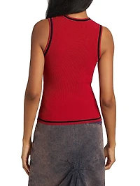 Contrast-Trimmed Logo Tank