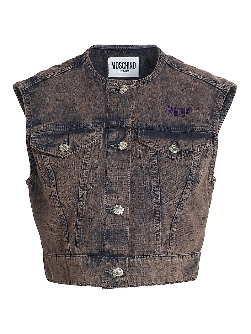 Sleeveless Denim Waistcoat
